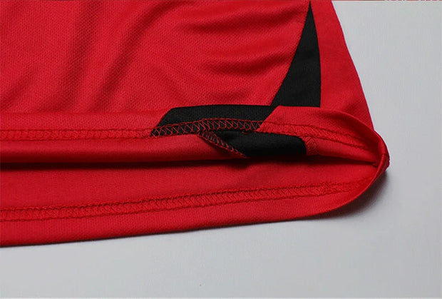 sports set, thin summer breathable pullover, round neck