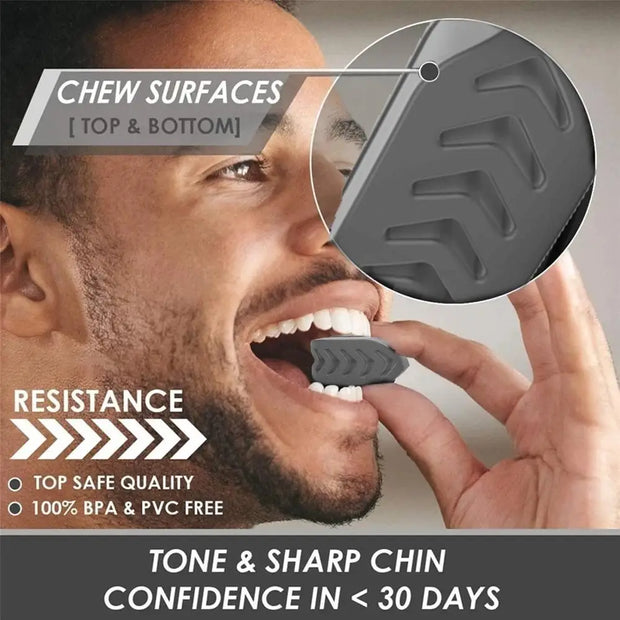 Resistance Levels Silicone Jawline Exerciser Jaw Trainer Strengthener