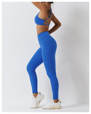 Sport Sets Women Hight Waist Leggings Fitness
